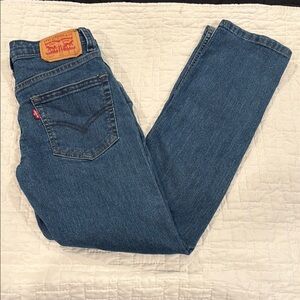 Levi's 511 Blue Straight Boys Jeans Classic Denim Sz 10. 25”w 26L